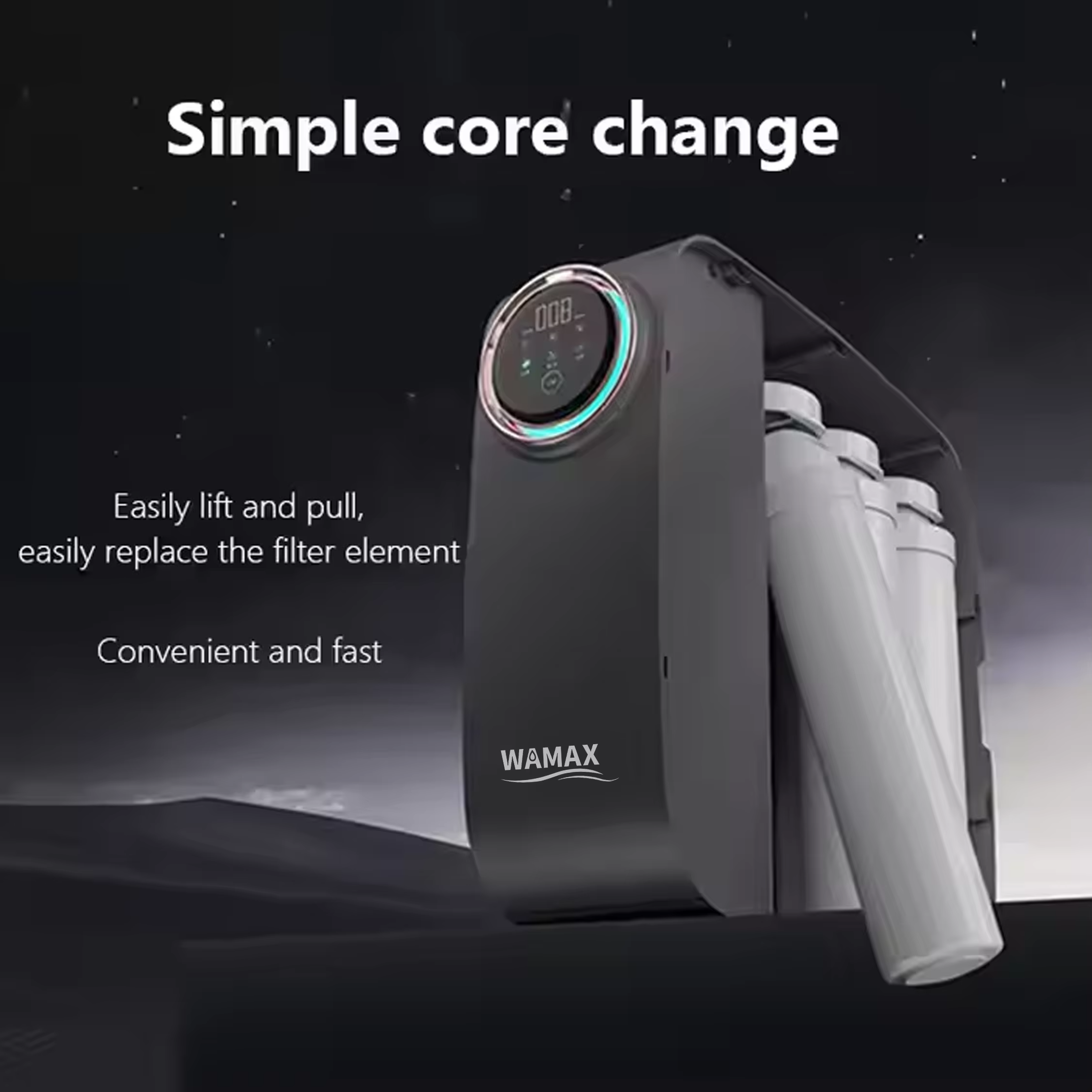 WAMAX RO Water Filter Technology Feature 2 - High capacity membrane technology with UV sterilization options